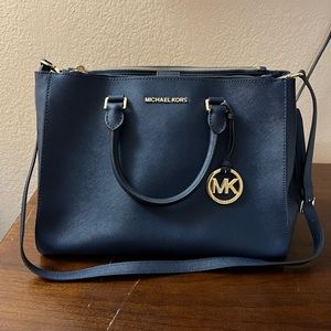 Michael Kors Navy Blue Handbag